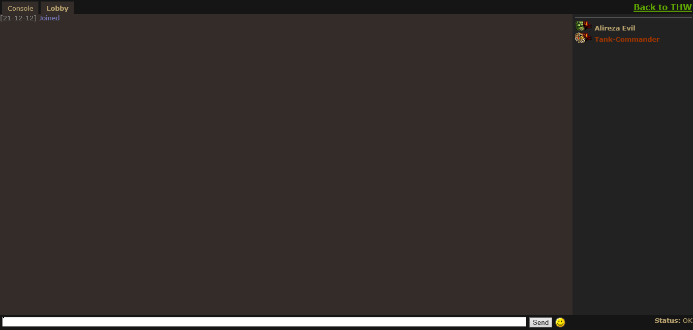 Lol me and my tank in the chat XD