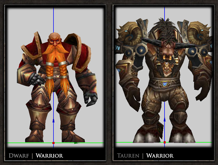 Lowpoly Rendited: Dwarf and Tauren Warrior (Geomerging WIP)

- Dwarf using Orc body mesh for taller built