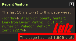 Lulz 1000 visits =)