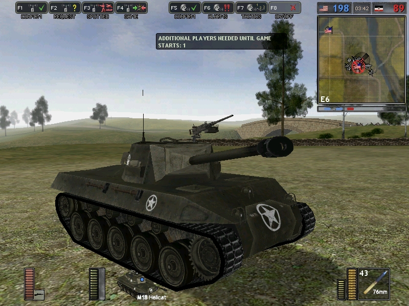 M18 Hellcat. I kinda liked it, looks beautiful.

~Took from Battlegroup 42, a mod for Battlefield 1942