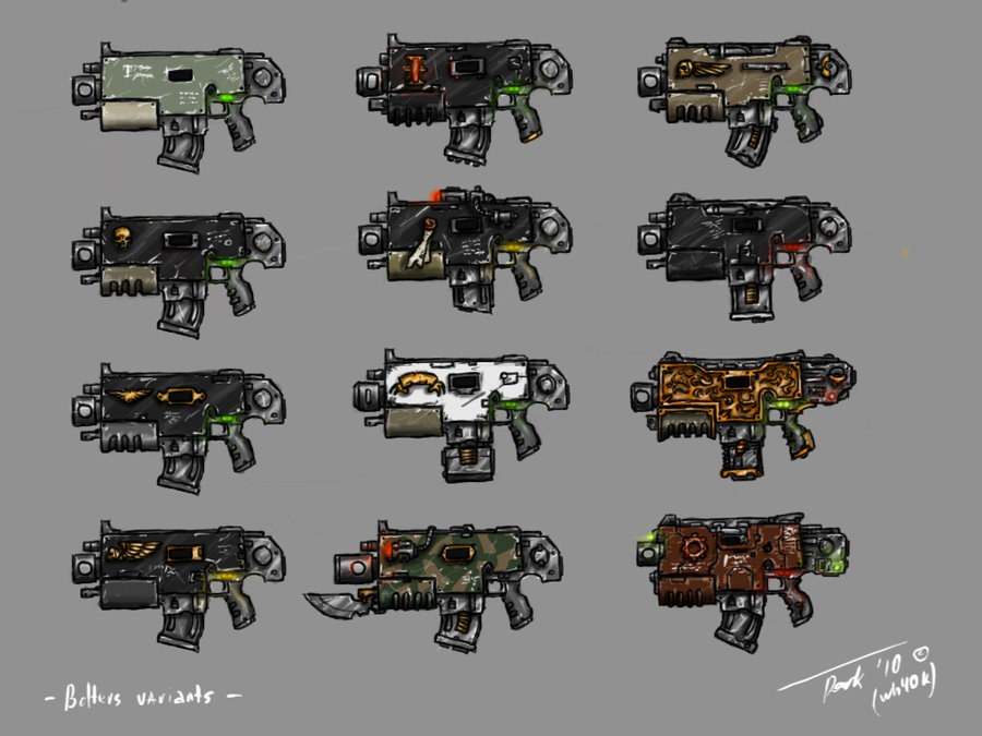 M43 Bolter variants by DarkLostSoul86