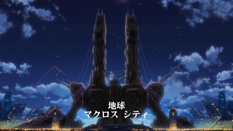 Macross City in 2059, from Macross Frontier.