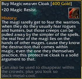 Magicweaver Cloak
