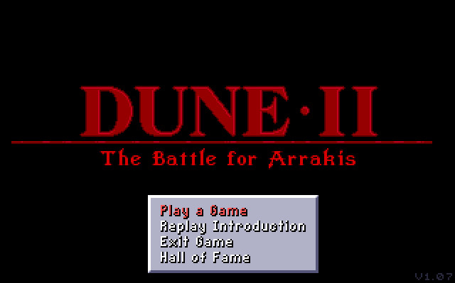 Main menu