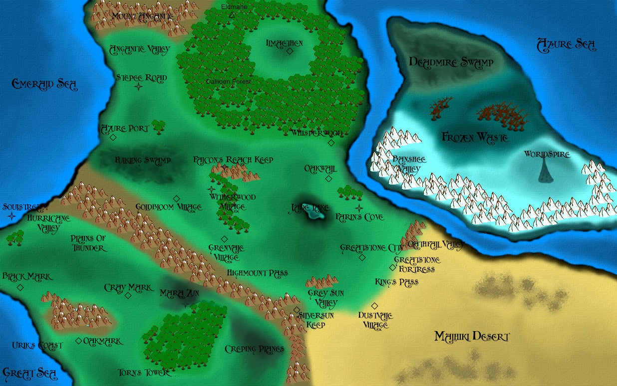 Map of world of Godfall. Courtesy of Em! and Heinvers