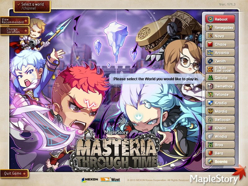 Maplestory v171.3 - One of those Favorite Games.