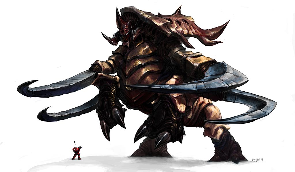 Marine and Ultralisk Art