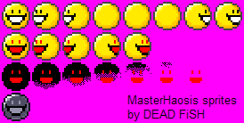 MasterHaosis sprites by me, 8 rotations, for FPS games. Based upon a big grin smiley that Haosis is known for overusing.

Sprite name: HAOS
Top row