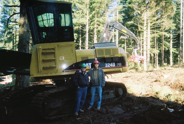 Me and my dad, we kill trees, indescriminatly.