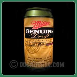 MG2 Miller Genuine Draft MGD Beer Can Rotating Lamp