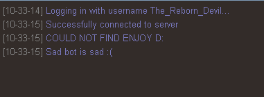 Moar pics of teh enjoy bot