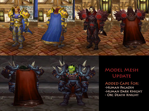 Model Mesh Update: Added Cape