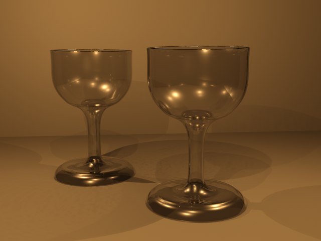 Modeling props and rendering glass. 

Wine glasses made with splines and the lathe modifier, slightly modified, and then rendered with a glass mater