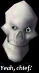 Morte from Planescape: Torment. I just reskinned the skeleton's face.