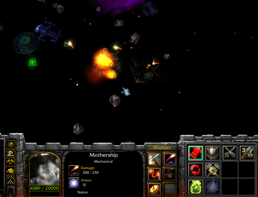 Mothership: Added in Solar Conquest 0.95

It's a strong mobile star vessel with photon torpedoes and a energy weapon. It has space for 5 modules whi