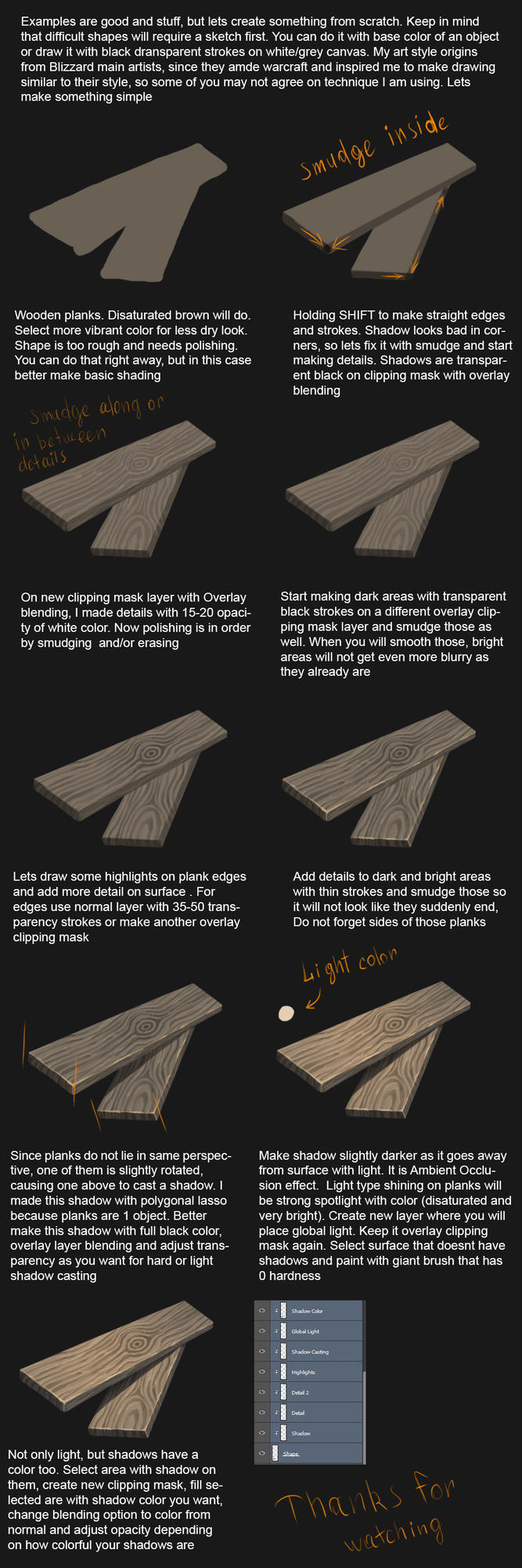 Mouse Tutorial Planks