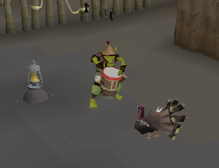 Mr. Turkey visits Goblin Man