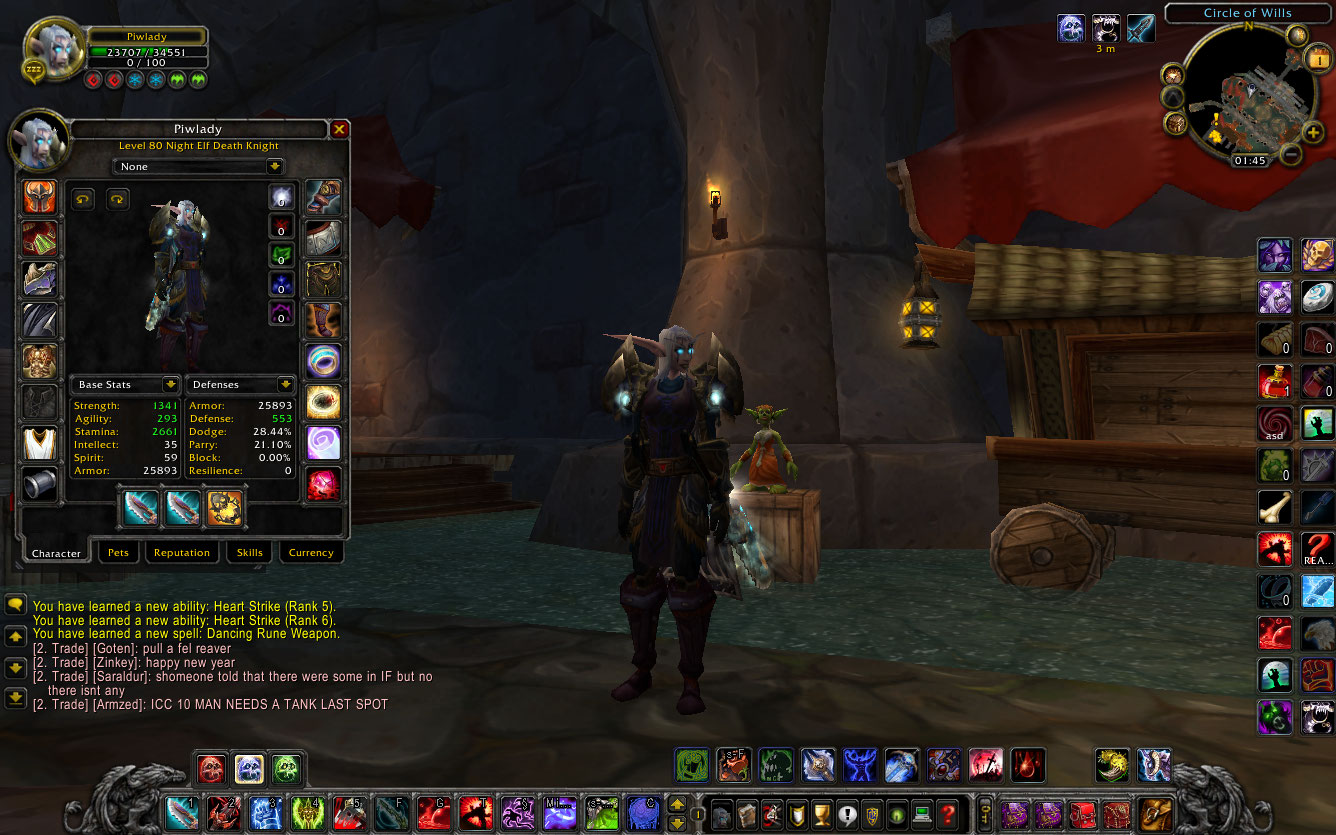 My alt death knight... (actually main nowadays because i'm bored to play lock) on EU server named Nordrassil.
Blood tank spec...