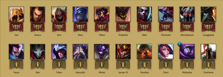 My Champion Mastery