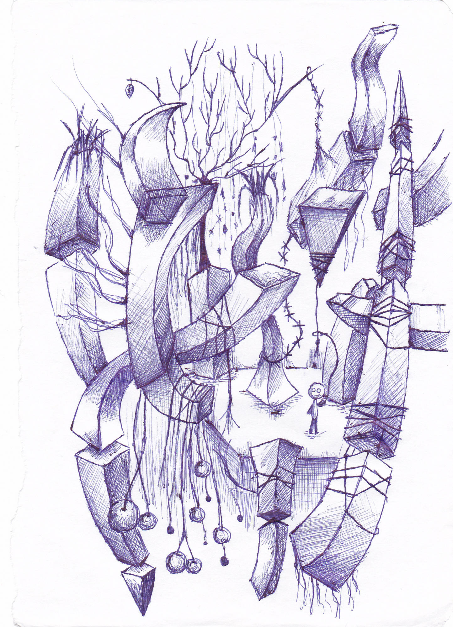 My favorite unkown , chaotic drawning , it is somehow... sad and depressing...
