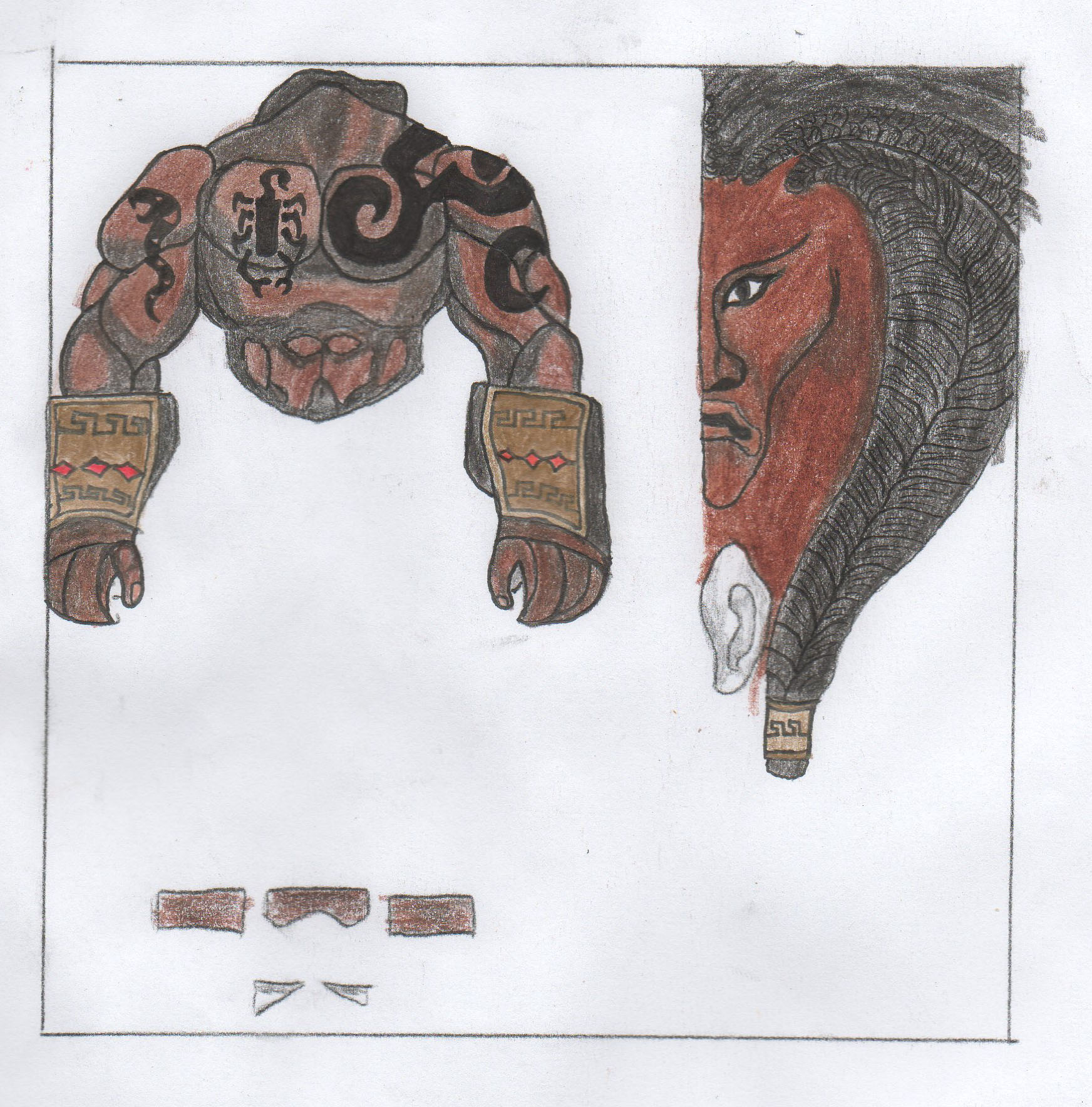 my Haradrim Slayer concept. This is how the skin will be looking, more or less. Will be made from the Demon Hunter skin.