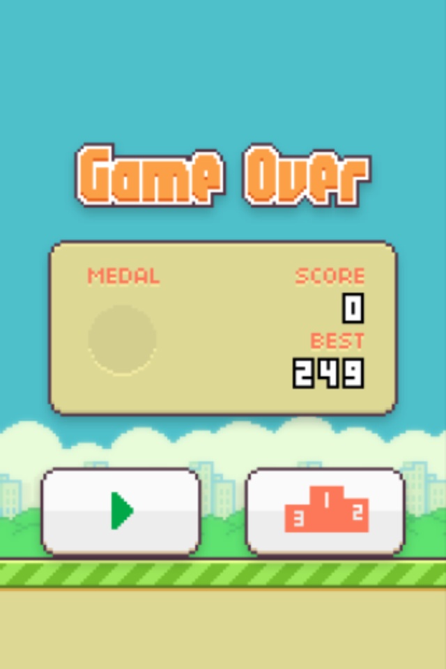 My high score on flappy bird