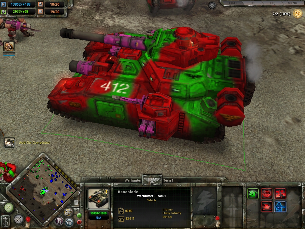 My IG army! :D 
Name: 412th Clowns
My Baneblade! :P