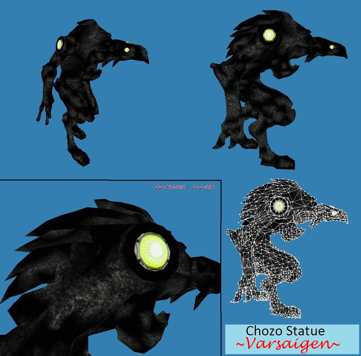 My latest creation! =D

http://varsaigen.deviantart.com/art/Chozo-Statue-108044816
Made for a possible Easter Egg I came up with for the Stargate U