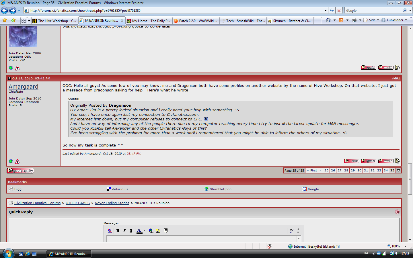 My post on CivFanatics.com ... for Dragonson