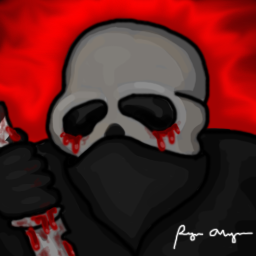 My profile pic on facebook .

"Oblivion Assassin"