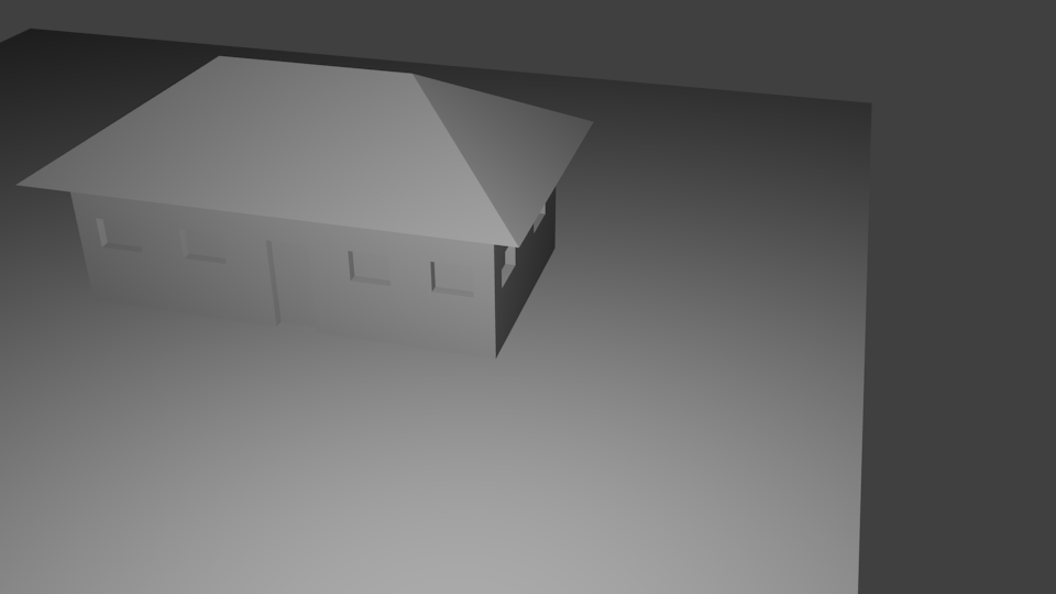 My second try to make a house in blender.