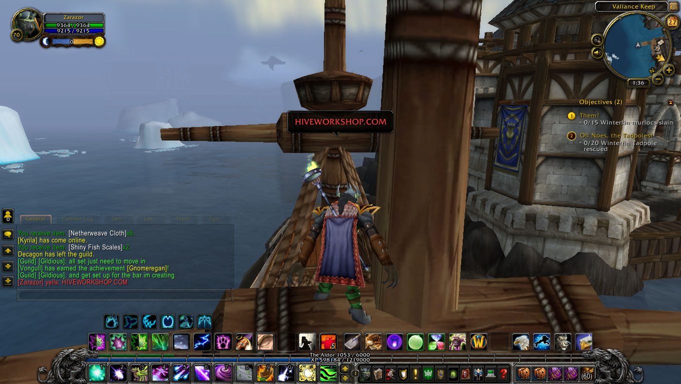 My Worgen in Catser Form. Note: Hes yelling "HIVEWORKSHOP.COM"