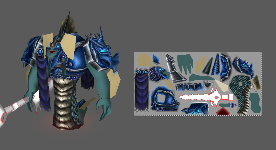Naga Death Knight WIP3