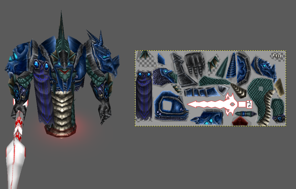 Naga Death Knight WIP5
