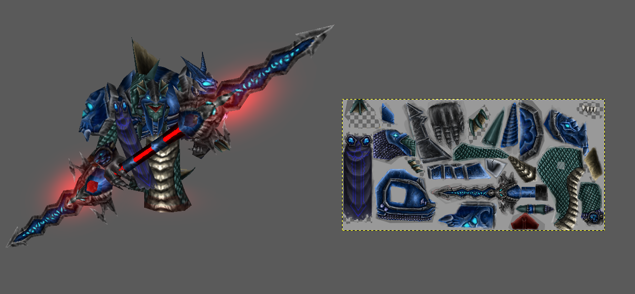 Naga Death Knight WIP6