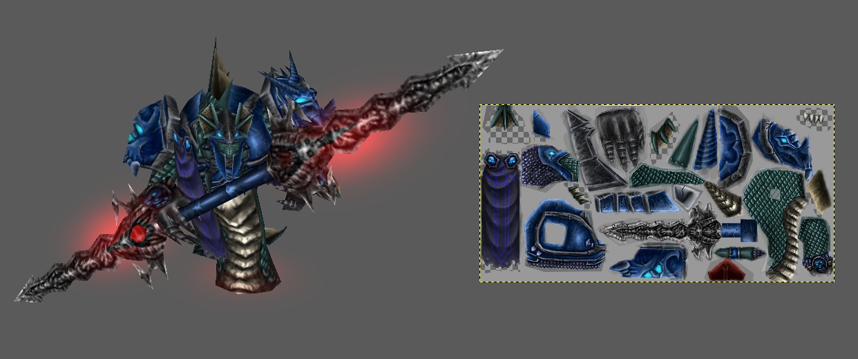 Naga Death Knight WIP8