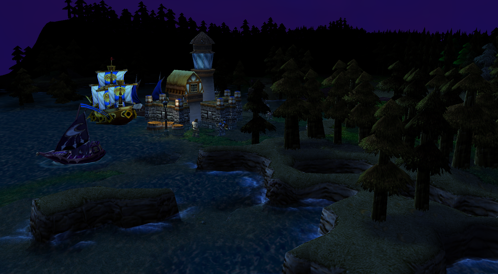 Naval Port Somewhere in the coast of Lordaeron