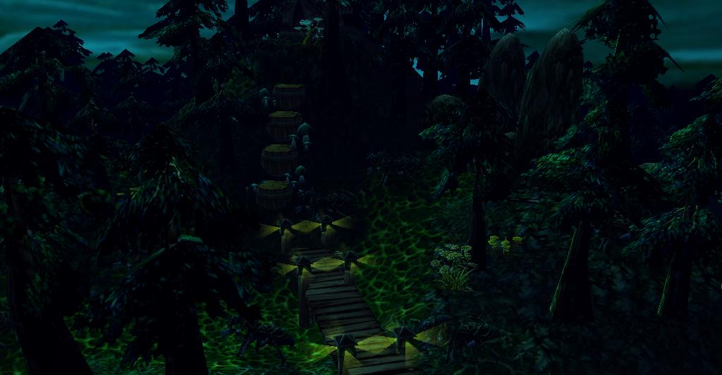 "Nerubling Rush"

The fifth day had past after the two moons crossed paths. Silence approached the forrests of Felwood during the day. However, the