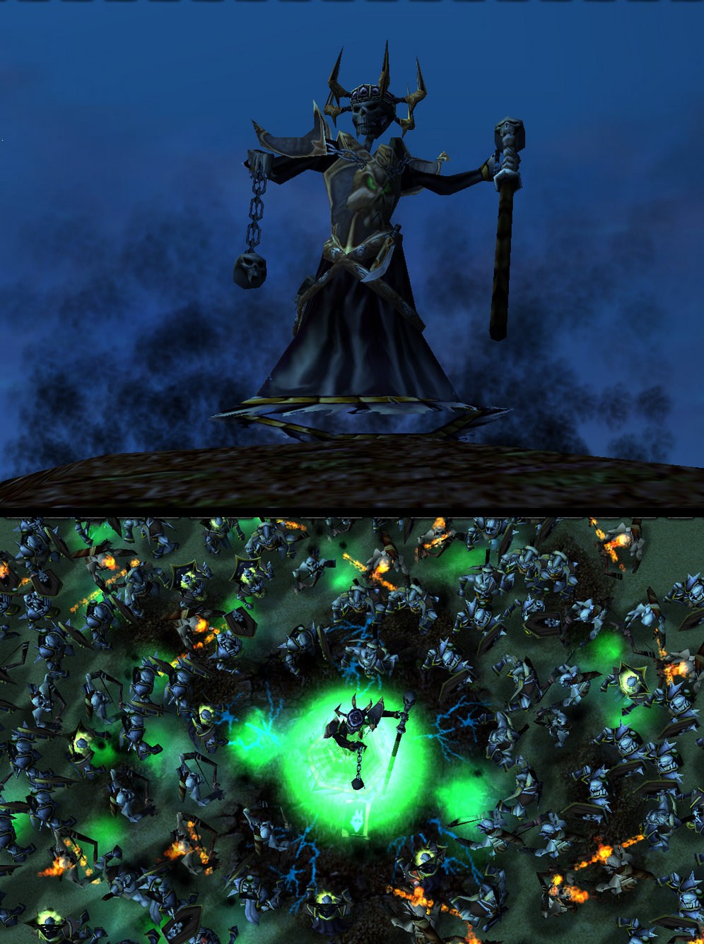 "Night of the Dead"

In the deserts of Sandland, Makral alone wanders.

Makral: I sense so many lost souls...Wars, battles, conflicts...so many fa