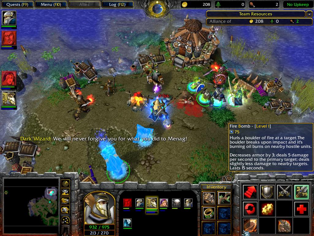 North East Brill, as it appears, during the Scourge of Lordaeron and as it was when it was under attack by the Bloodhill Remnants. The Bloodhill took