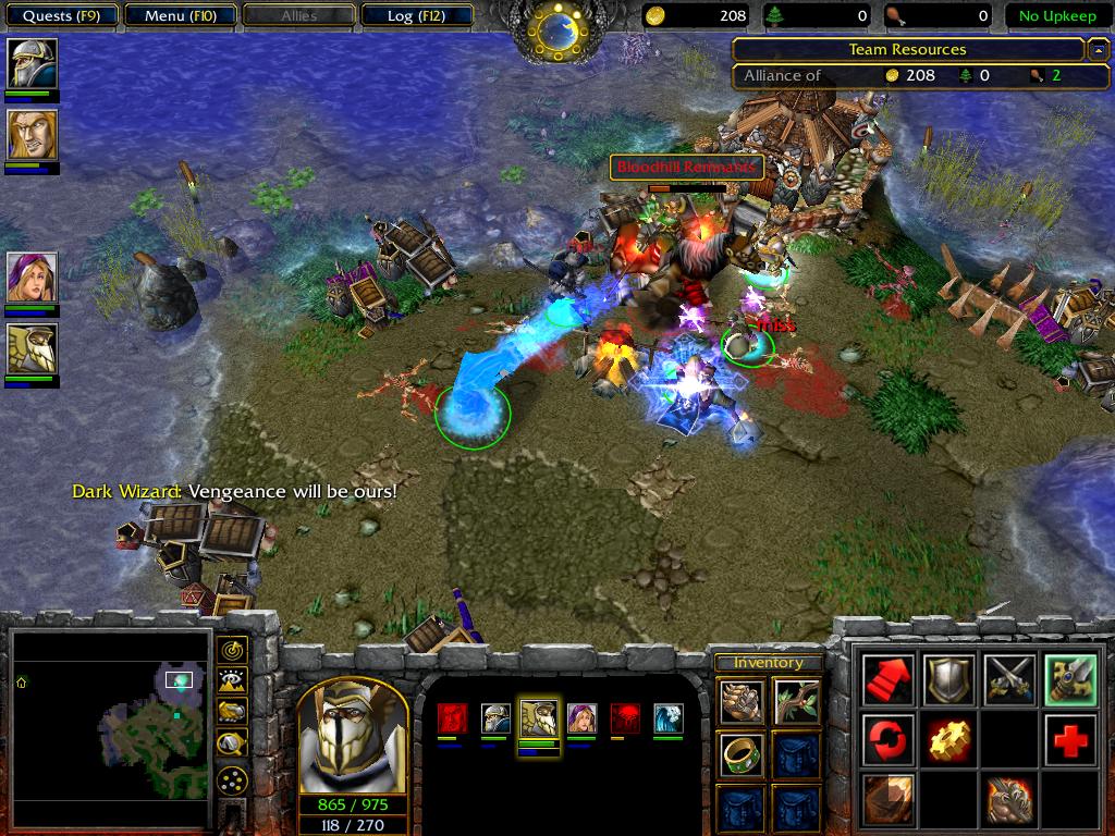 North East Brill, as it appears, during the Scourge of Lordaeron and as it was when it was under attack by the Bloodhill Remnants. The Bloodhill took