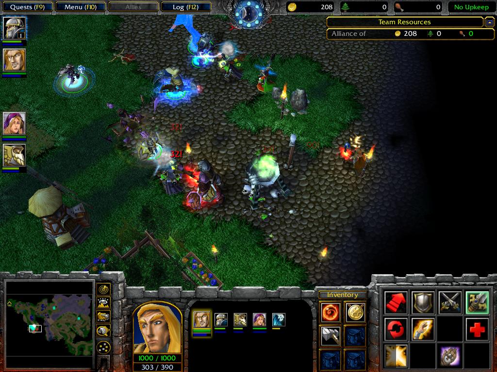 North West Brill, as it appears, during the Scourge of Lordaeron and as it was when it was under attack by the Undead Scourge and by the recent raidin