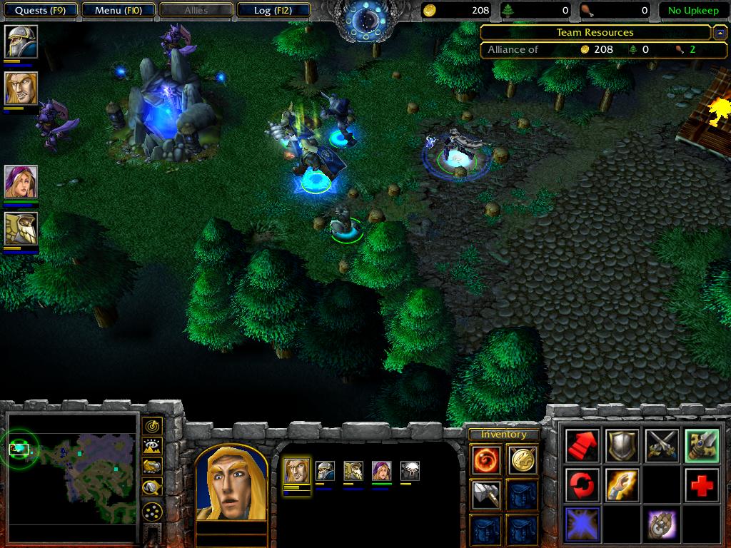North West Brill, as it appears, during the Scourge of Lordaeron and as it was when it was under attack by the Undead Scourge and hiding the glorious