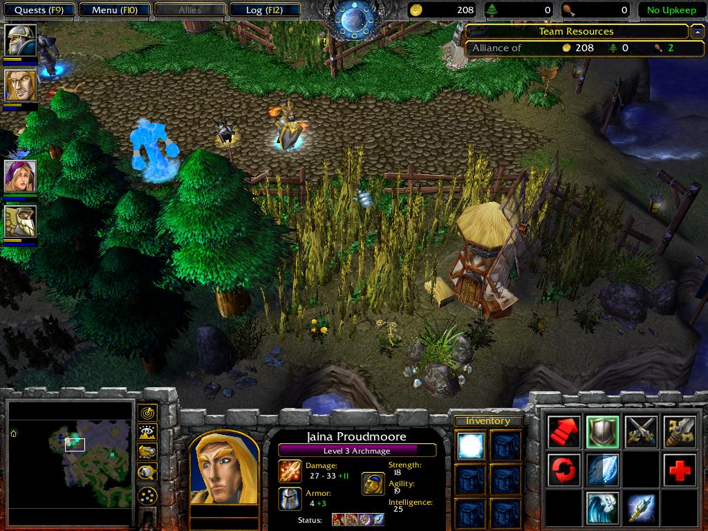 North West Brill, as it appears, during the Scourge of Lordaeron and as it was when it was under attack by the Undead Scourge. 

Note: The New Terra