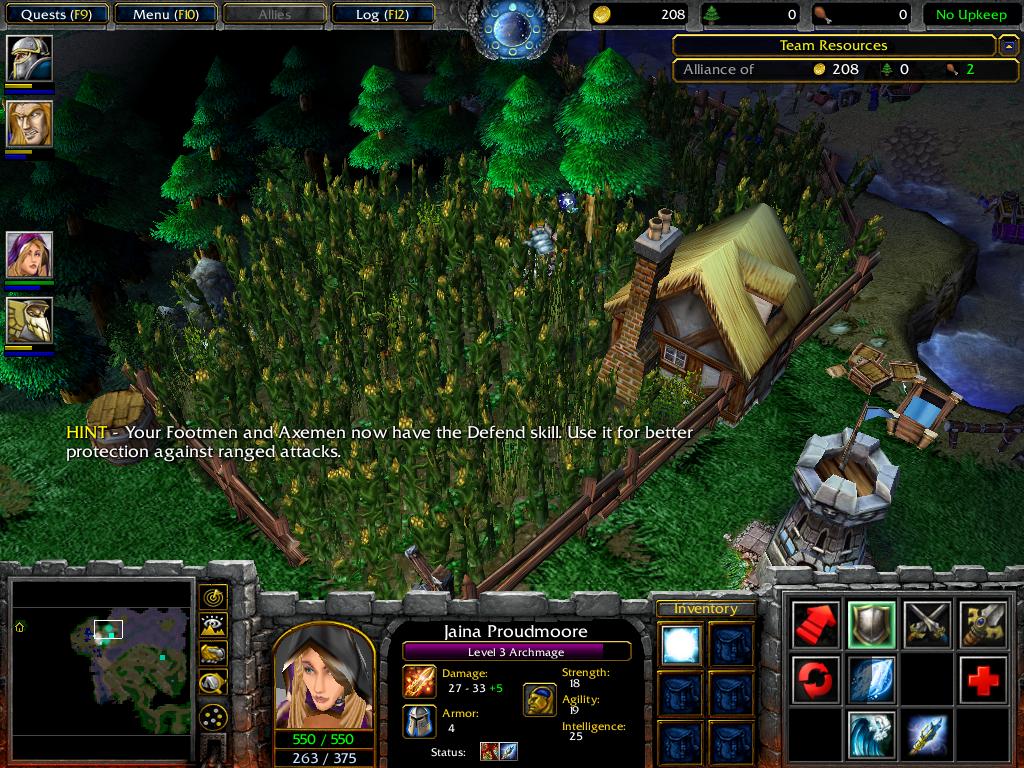 North West Brill, as it appears, during the Scourge of Lordaeron and as it was when it was under attack by the Undead Scourge. 

Note: The New Terra