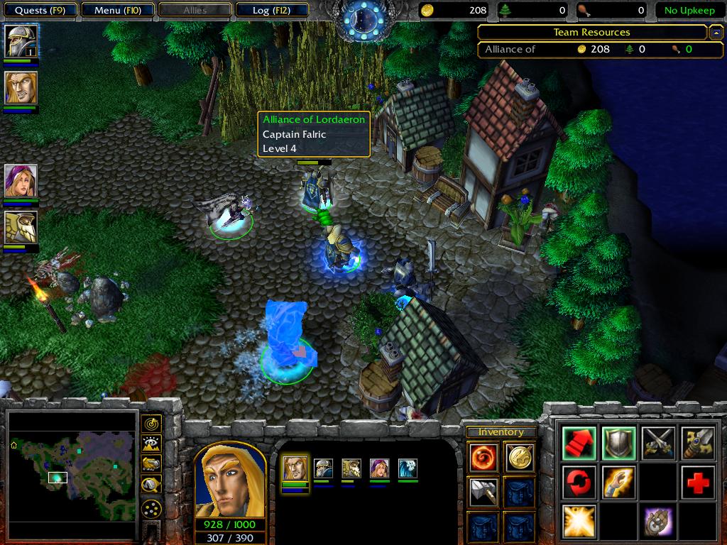 North West Brill, as it appears, during the Scourge of Lordaeron and as it was when it was under attack by the Undead Scourge. 

Note: The New Terra