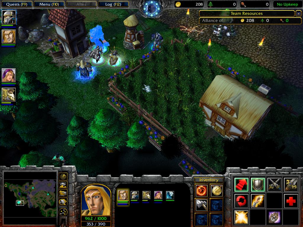 North West Brill, as it appears, during the Scourge of Lordaeron and as it was when it was under attack by the Undead Scourge. 

Note: The New Terra