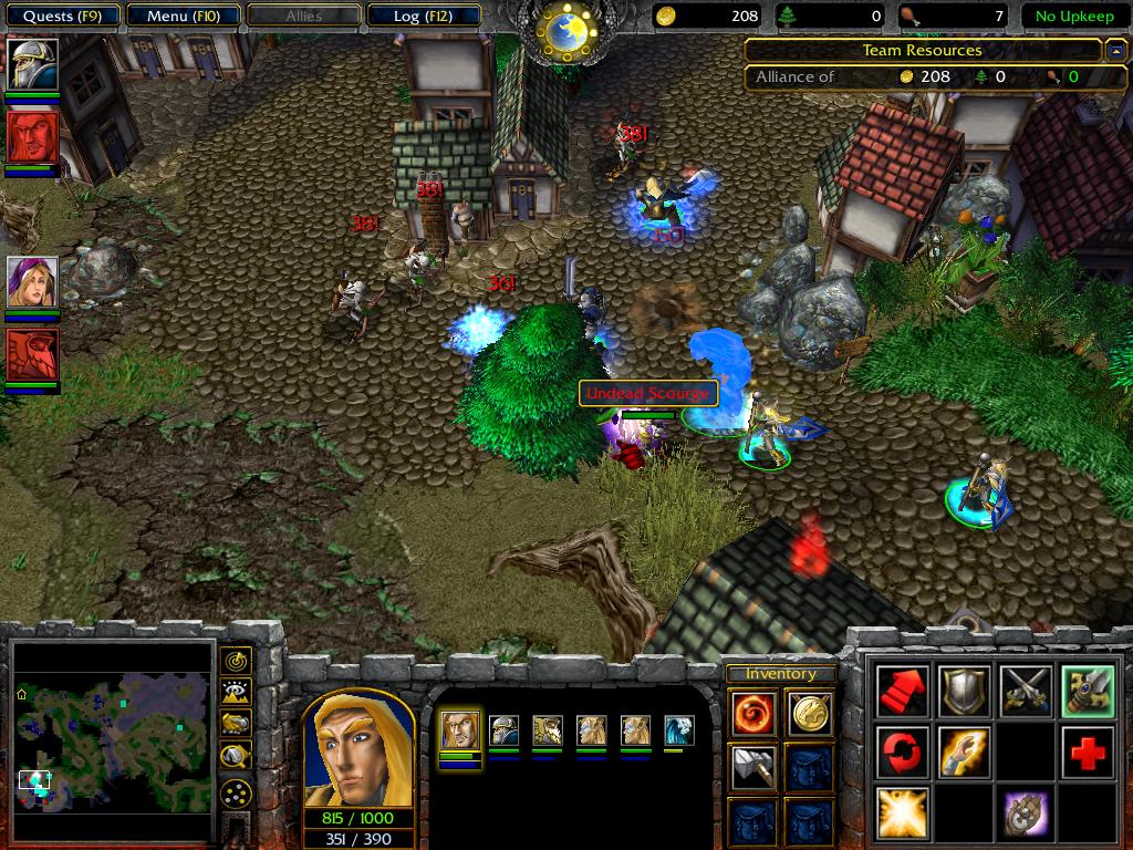 North West Brill, as it appears, during the Scourge of Lordaeron and as it was when it was under attack by the Undead Scourge.

Note: The New Terrai