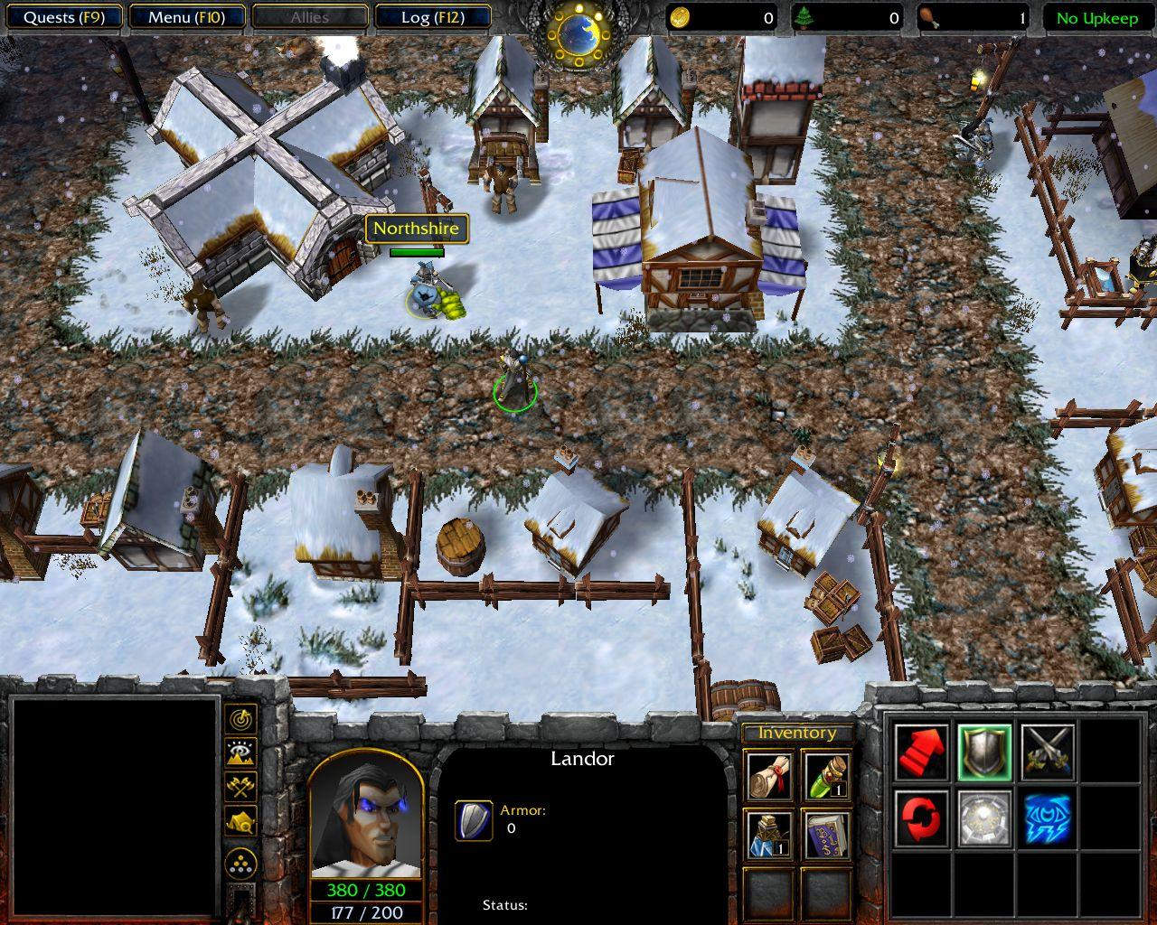 Northshire map in game.