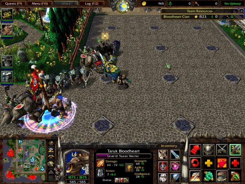 Notice the dots of Alliance tilesets and other terrain. Also the new models and invasion done by the Bloodheart Clan!